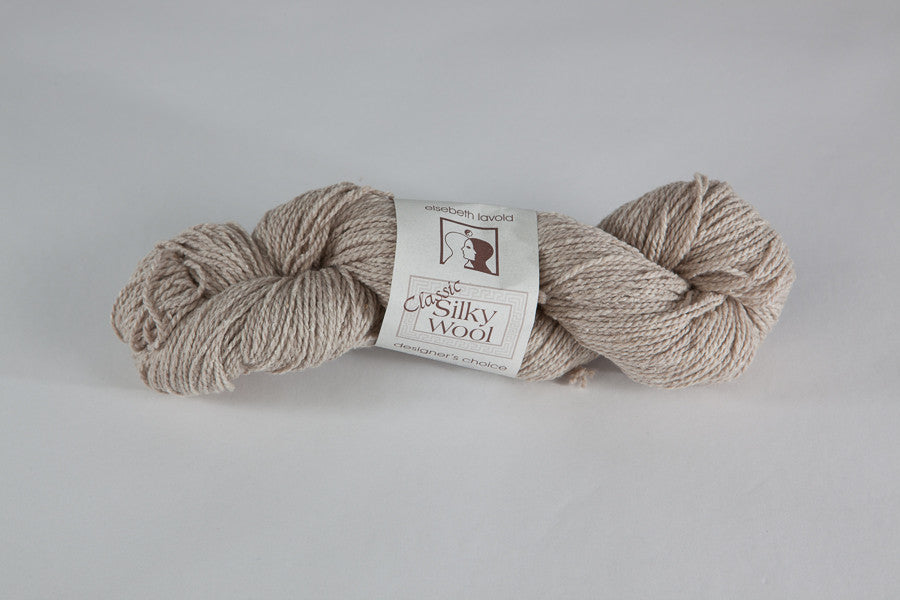 elsabeth lavold silky wool 002 white sand DK