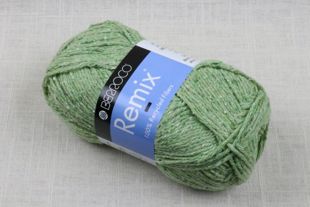 berroco remix worsted recycled fibers 3962 leaf