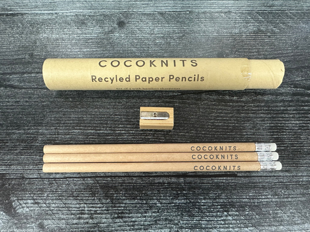 Cocoknits Recycled Paper Pencil with Sharpener