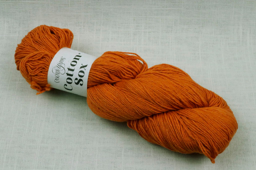 cascade cotton sox 13 orange