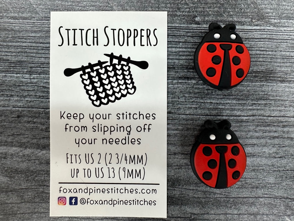 fox & pine stitch stopper ladybug