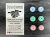 fox & pine stitch stoppers pastels ovals