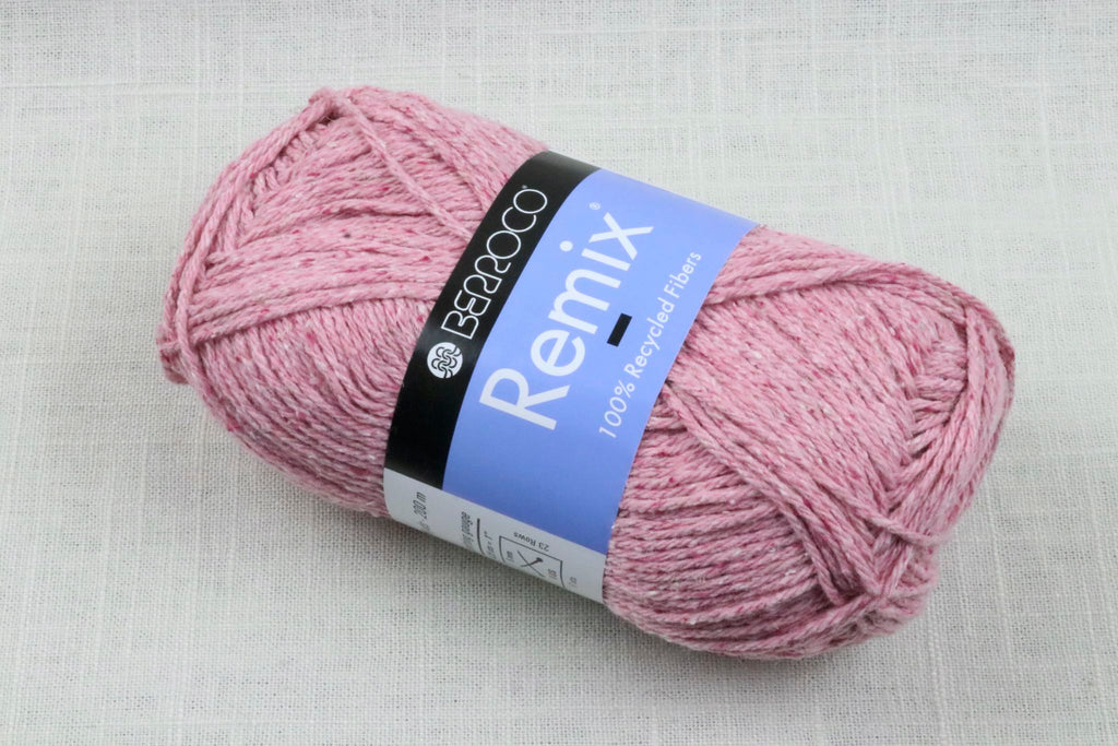 berroco remix worsted recycled fibers 3918 rose