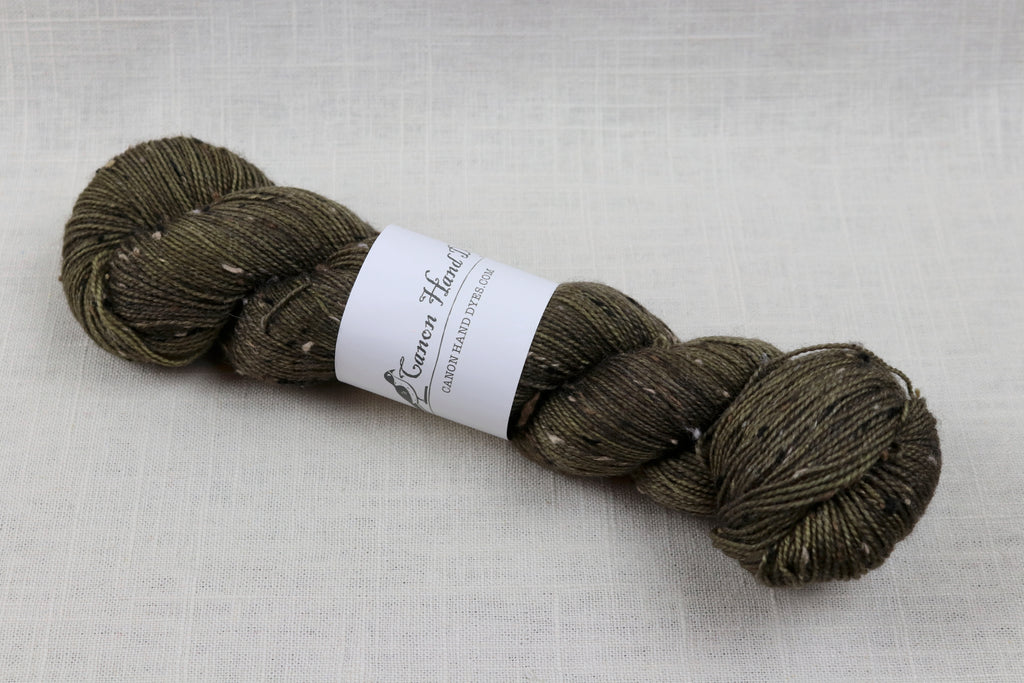 canon hand dyes robert tweed fingering olive you
