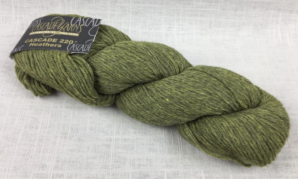 cascade yarns 220 wool worsted color 2452 turtle green