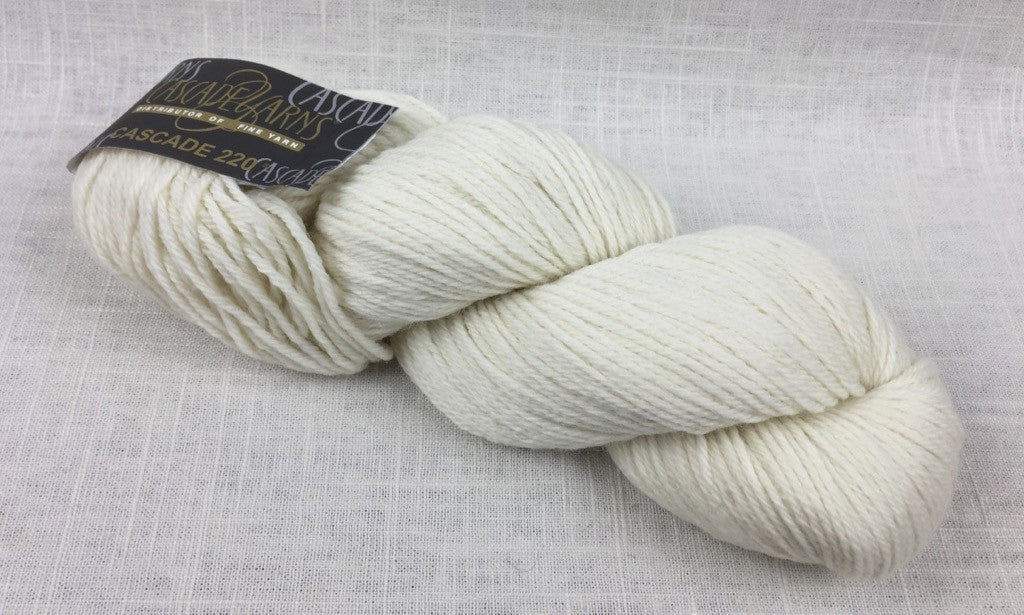 cascade yarns 220 wool worsted color 8010 natural