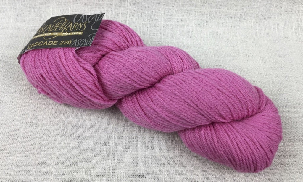cascade yarns 220 wool worsted color 9478 cotton candy pink