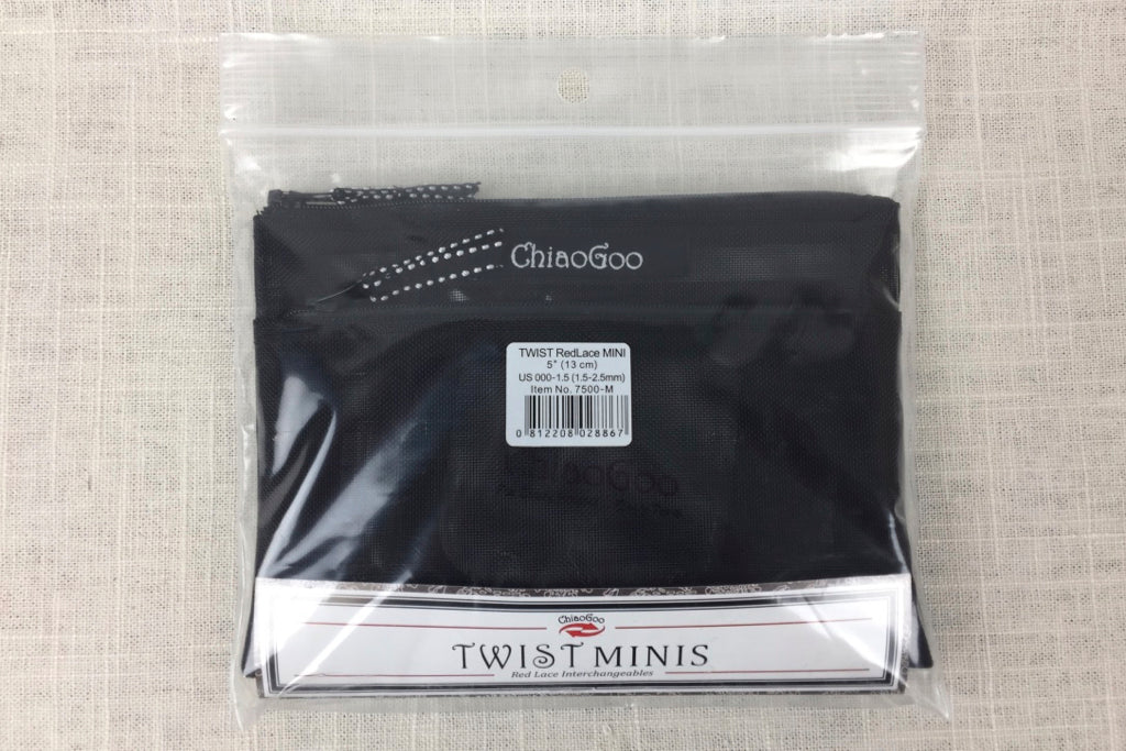 ChiaoGoo Twist Stainless Steel Interchangeable Set, 5-inch (13cm) Mini  (7500-M)