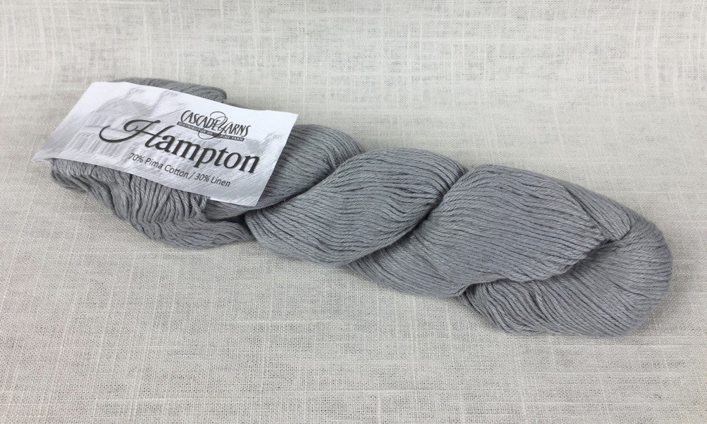 cascade yarns hampton linen cotton DK 04 silver