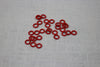 knitter's helper silicone stitch marker 10mm medium red