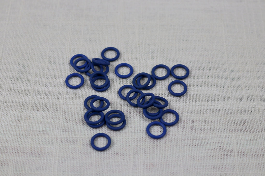 knitter's helper silicone stitch marker 13mm large blue