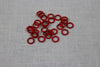 knitter's helper silicone stitch marker 13mm red