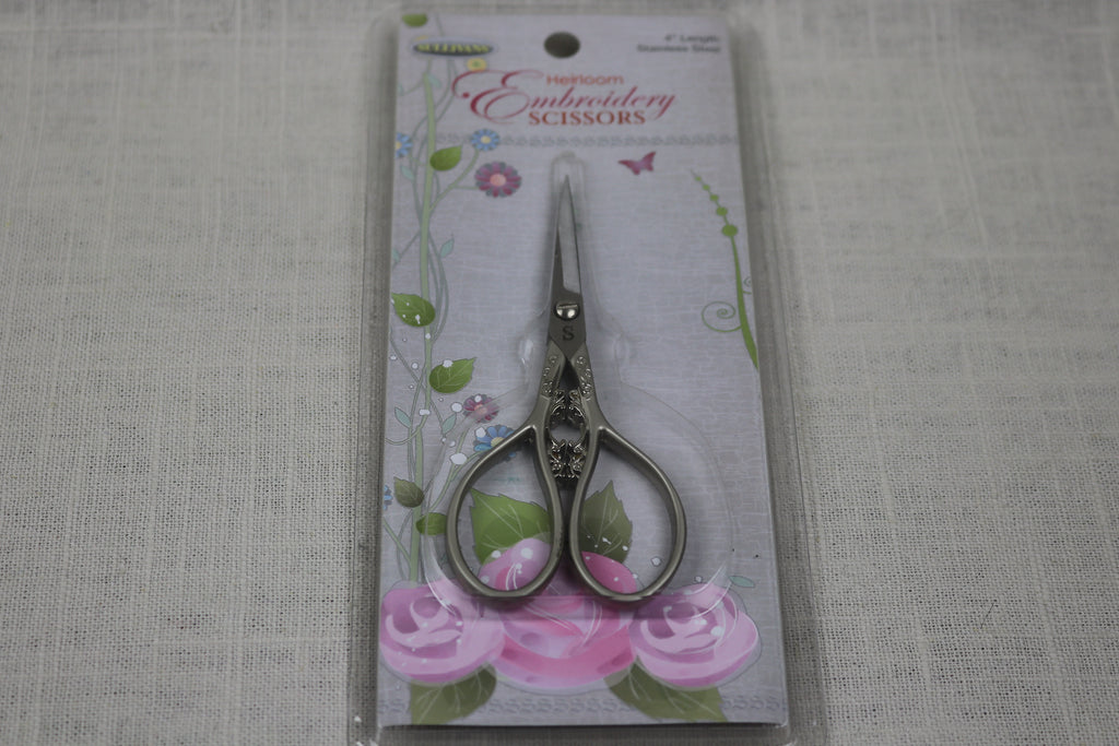 sullivans heirloom embroidery scissors pewter